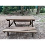 Серия Q модель 1 – столик с лавочками 2000х1500х850мм.