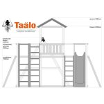 Серия C2 модель 1, детская игровая – спортивная конструкция