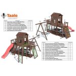 Серия C2 модель 4, детская игровая – спортивная конструкция