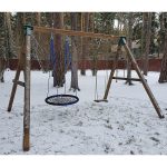 Серия O1 модель 1 – качели с сидениями на канатах (конструктор) для частных владений