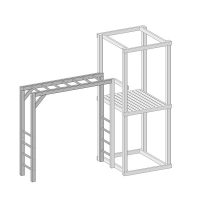 Серия T модель 13 – шведская стенка (элемент детской игровой конструкции)