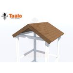 Серия T модель 20 – крыша деревянная двускатная (элемент детской игровой конструкции)