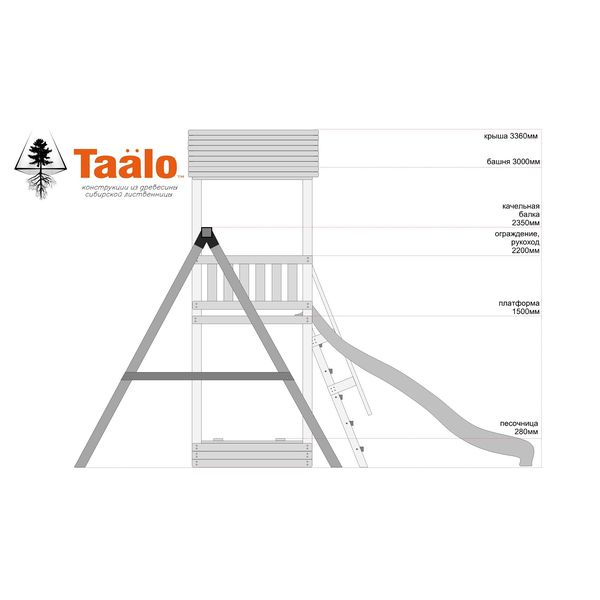 Серия А2 модель 2, детская игровая – спортивная конструкция Серия А2 модель 2, детская игровая – спортивная конструкция