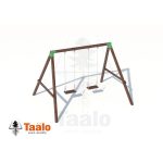 Серия O модель 1 – качели с деревянными сидениями