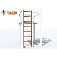 Серия T модель 14.1 – рукоход ‘П’-образный с деревянными перекладинами (элемент детской игровой конструкции)