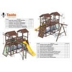 Серия D1 модель 1, детская игровая – спортивная конструкция