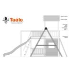 Серия C3 модель 1, детская игровая – спортивная конструкция