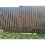 Облицовка каркаса забора планкеном из древесины сибирской лиственницы 2000х90х20мм. с покрытием восковой лазурью цвет ‘орех’