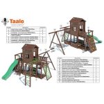 Серия C2 модель 3, детская игровая – спортивная конструкция