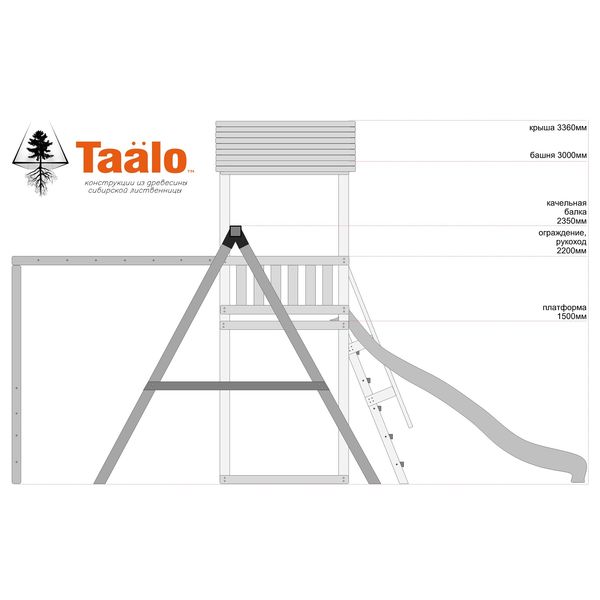 Серия А2 модель 3, детская игровая – спортивная конструкция Серия А2 модель 3, детская игровая – спортивная конструкция