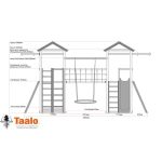 Серия J1 модель 1, детская игровая – спортивная конструкция