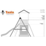 Серия C1 модель 2, детская игровая – спортивная конструкция