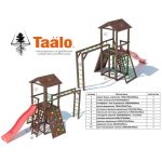 Серия А1 модель 3, детская игровая – спортивная конструкция