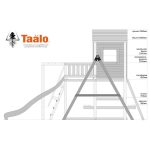 Серия C3 модель 2, детская игровая – спортивная конструкция