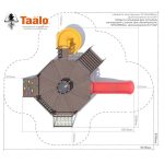 Серия G модель 1 – детская игровая конструкция платформа восьмигранник вокруг дерева (конструктор)