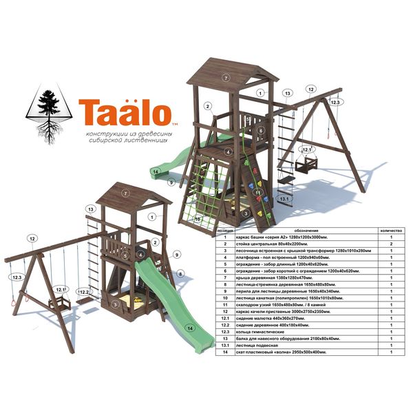 Серия А3 модель 2, детская игровая – спортивная конструкция Серия А3 модель 2, детская игровая – спортивная конструкция