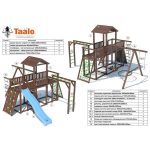 Серия C2 модель 1, детская игровая – спортивная конструкция