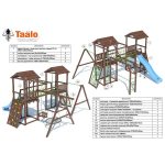 Серия D1 модель 2, детская игровая – спортивная конструкция