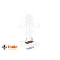 Серия ТО модель 2 – сидение качели деревянное со спинкой на цепях