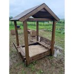 Серия P модель 1 – песочница с крышкой «трансформер» и теневым навесом