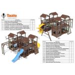 Серия J1 модель 1, детская игровая – спортивная конструкция