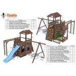 Серия C3 модель 1, детская игровая – спортивная конструкция