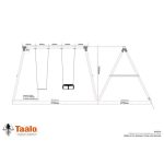 Серия O модель 4 – качели с разными сидениями