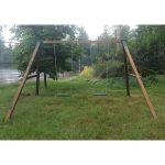 Серия O модель 1 – качели с деревянными сидениями