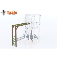 Серия T модель 14.1 – рукоход ‘П’-образный с деревянными перекладинами (элемент детской игровой конструкции)