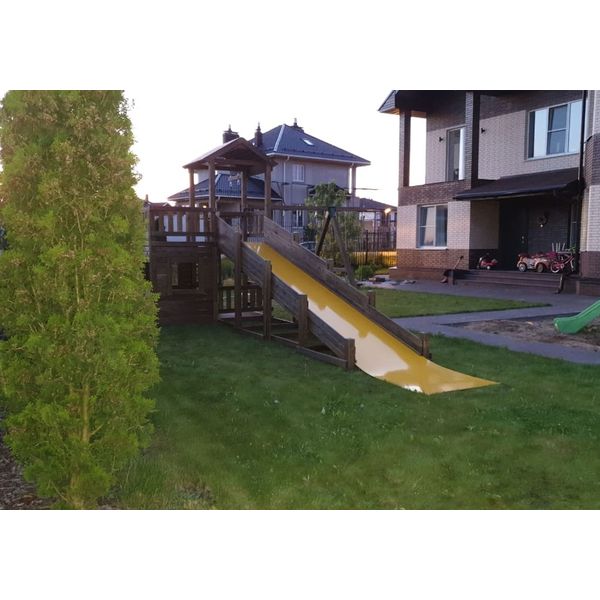 Серия W модель 2 – игровая конструкция с широкой горкой Серия W модель 2 – игровая конструкция с широкой горкой