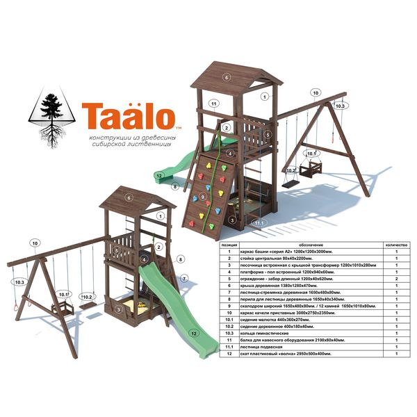 Серия А2 модель 2, детская игровая – спортивная конструкция Серия А2 модель 2, детская игровая – спортивная конструкция