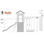 Серия C2 модель 4, детская игровая – спортивная конструкция