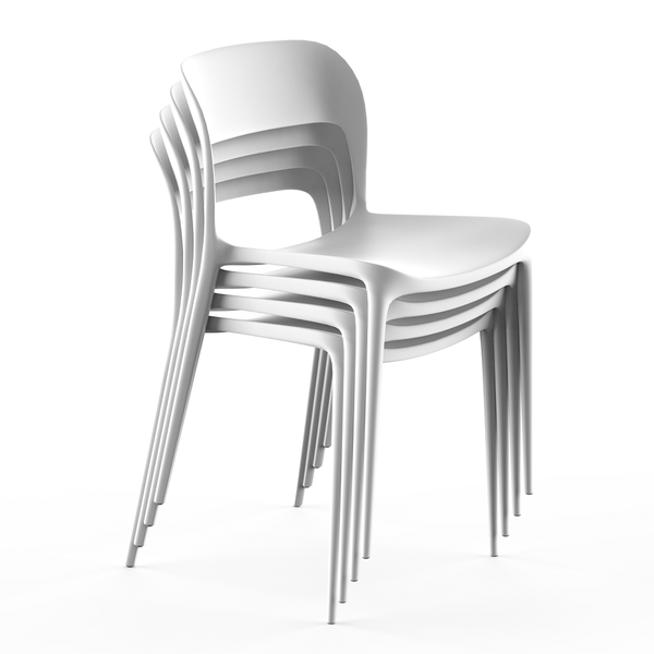 Серия «Stepp» стул «Eclipse» 490х430х830 (белый, черный) Серия «Stepp» стул «Eclipse» 490х430х830 (белый, черный)