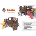 Серия G модель 1 – детская игровая конструкция платформа восьмигранник вокруг дерева (конструктор)