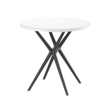 Серия «Stepp» стол «Teori» d800*750мм. (белый/черный)