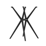 Серия «Stepp» стол «Teori» d800*750мм. (белый/черный)