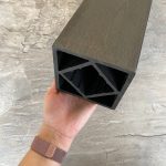 Столб опорный NEXTWOOD 120х120х3000 Черный