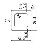 Балясина 3D co-extrusion NUSADUA PG 38х38х2900 Белый