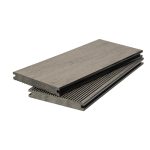 Террасная доска VELVET BRUSHING MIX COLOR 140х20х2900 Серый Полнотелая