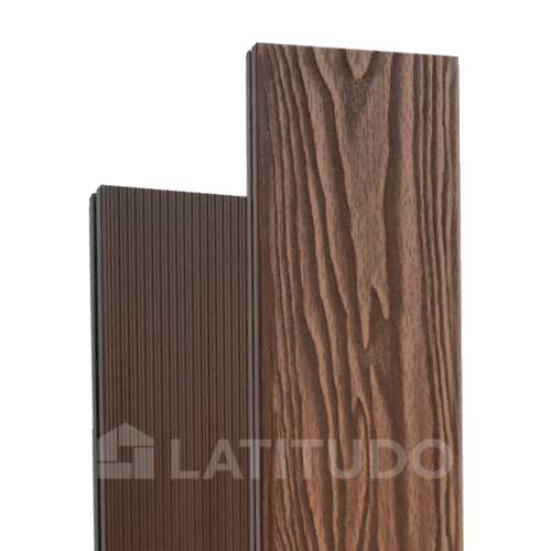 Террасная доска Terrapol Smart 3D 130х24х4000 Орех Милано Полнотелая