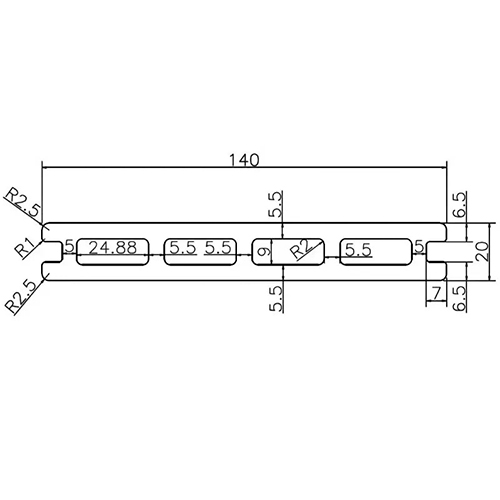 Террасная доска SINGARAJA 140х20х2900 Черный (3D + 3D NEW)