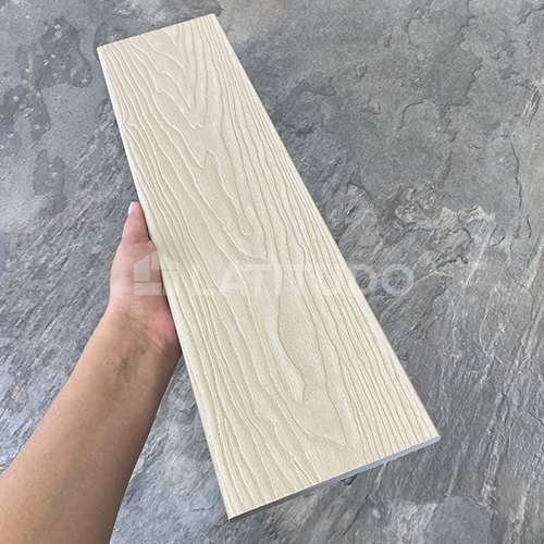 Заборная доска 3D Wood 130х11х3000 White