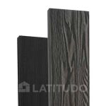 Террасная доска Terrapol Smart 3D 130х22х3000 Черное дерево Полнотелая