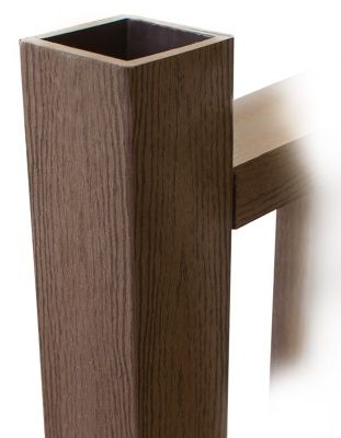 Столб Woodvex 120х120х3000 Серый дым