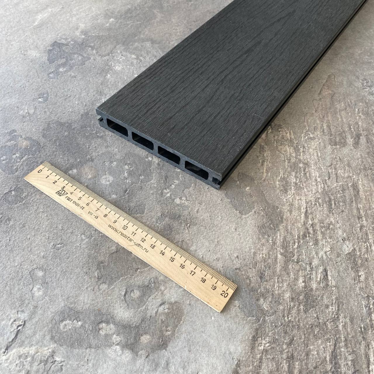 Террасная доска Woodvex Select 146х22х4000 Графит Террасная доска Woodvex Select 146х22х4000 Графит