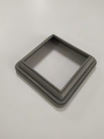 Крышка нижняя Woodvex Gray co-extrusion 140х140