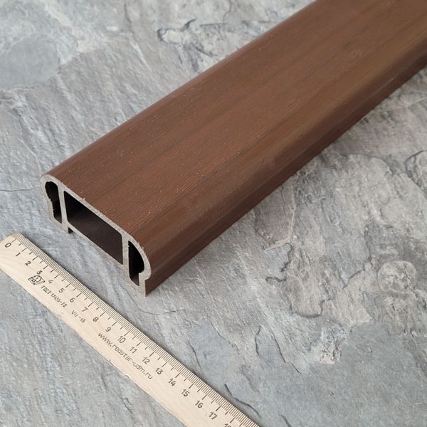 Перила Woodvex Select Mahogany co-extrusion фигурные 95х50х3000