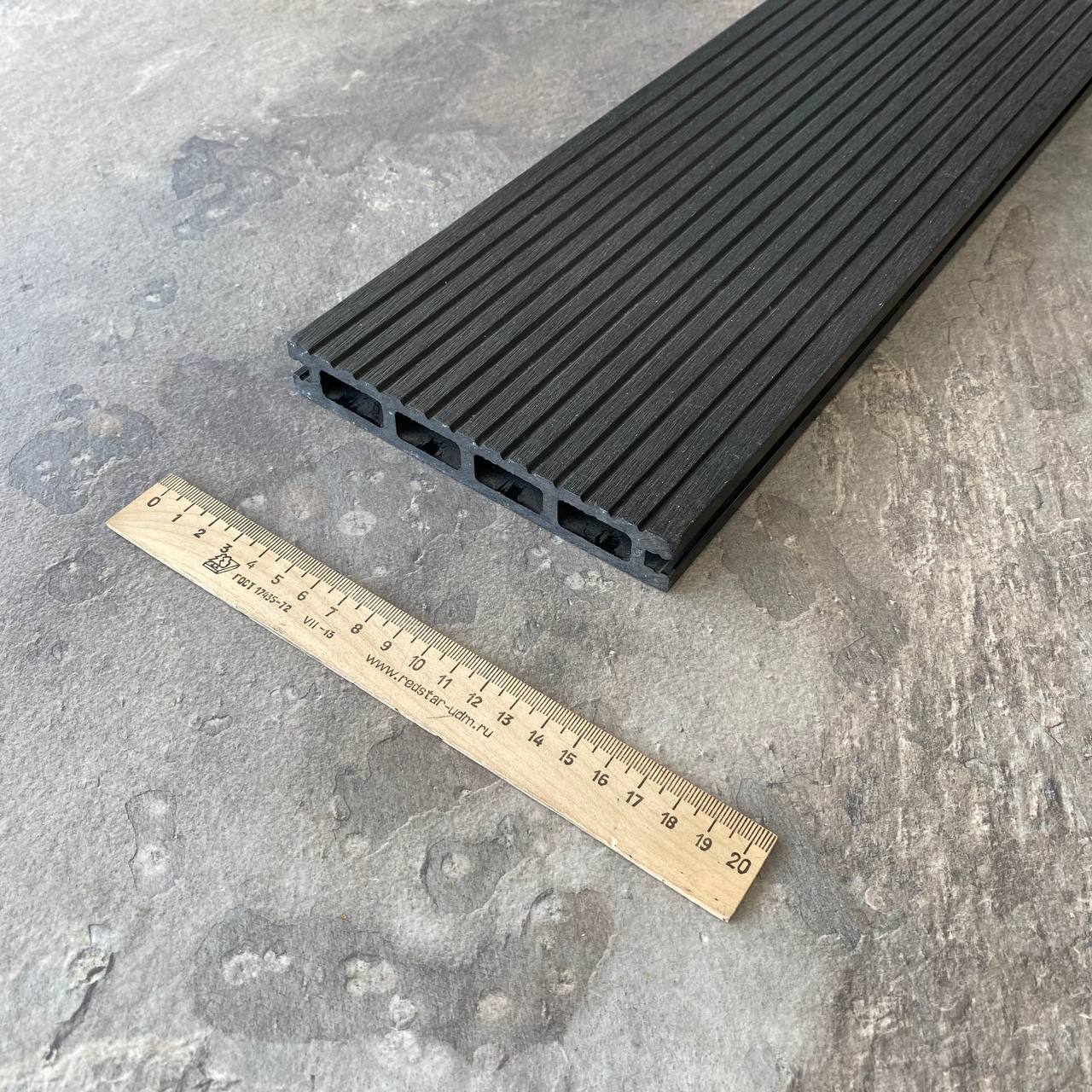 Террасная доска Woodvex Select 146х22х4000 Графит Террасная доска Woodvex Select 146х22х4000 Графит