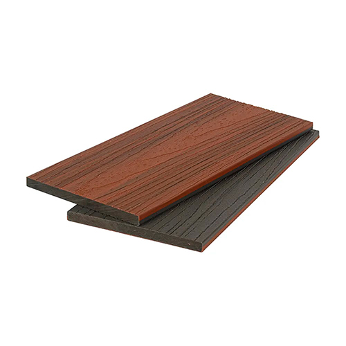 Универсальная заборная доска 3D co-extrusion NUSADUA 140х11х2900 Красное дерево / Темно-серый