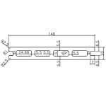 Террасная доска SINGARAJA 140х20х2900 Черный (3D + вельвет)